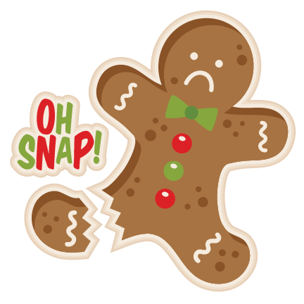 Clip Transparent Library Oh Snap Man Cookie Svg Scrapbook - Oh Snap Gingerbread Man (432x432), Png Download