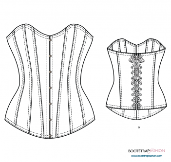 Custom-fit Sewing Patterns - Pattern (350x425), Png Download