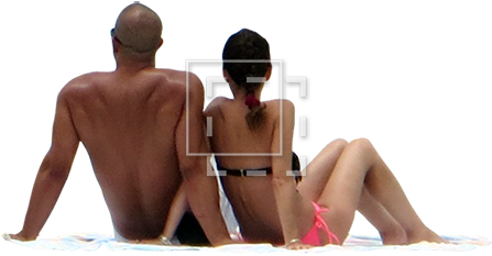Parent Category - Png People Sitting Beach (450x450), Png Download