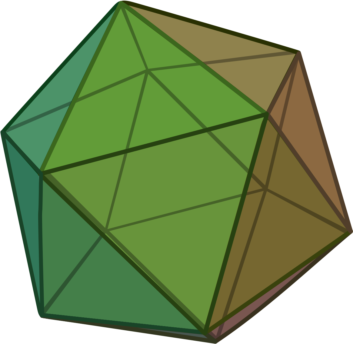 Icosahedron Gif (1200x1153), Png Download