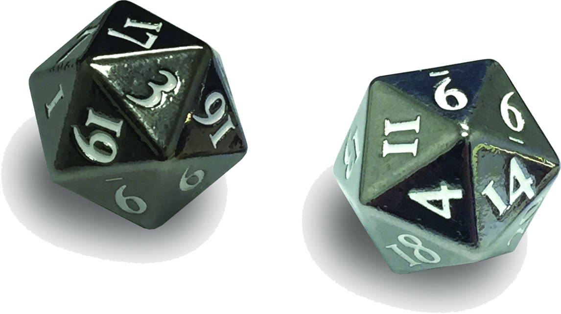 Svg Freeuse Library List View Ultra Pro D Set Heavy - 2 Dice Set Heavy Metal D20 (1146x642), Png Download