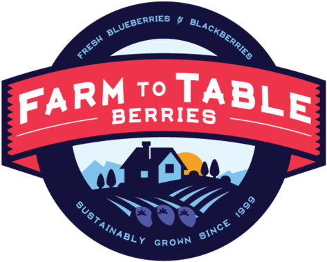 Farm To Table Berries Logo - Farm To Table Png (1000x647), Png Download