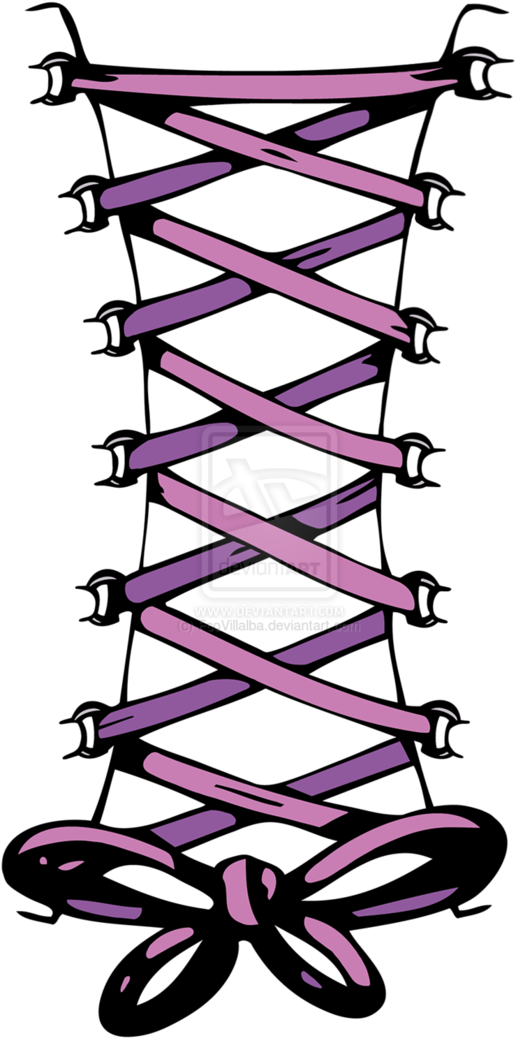 Corset Tattoo By Fcovillalba On Deviantart - Transparent Black Lace Corset Clipart (715x1116), Png Download