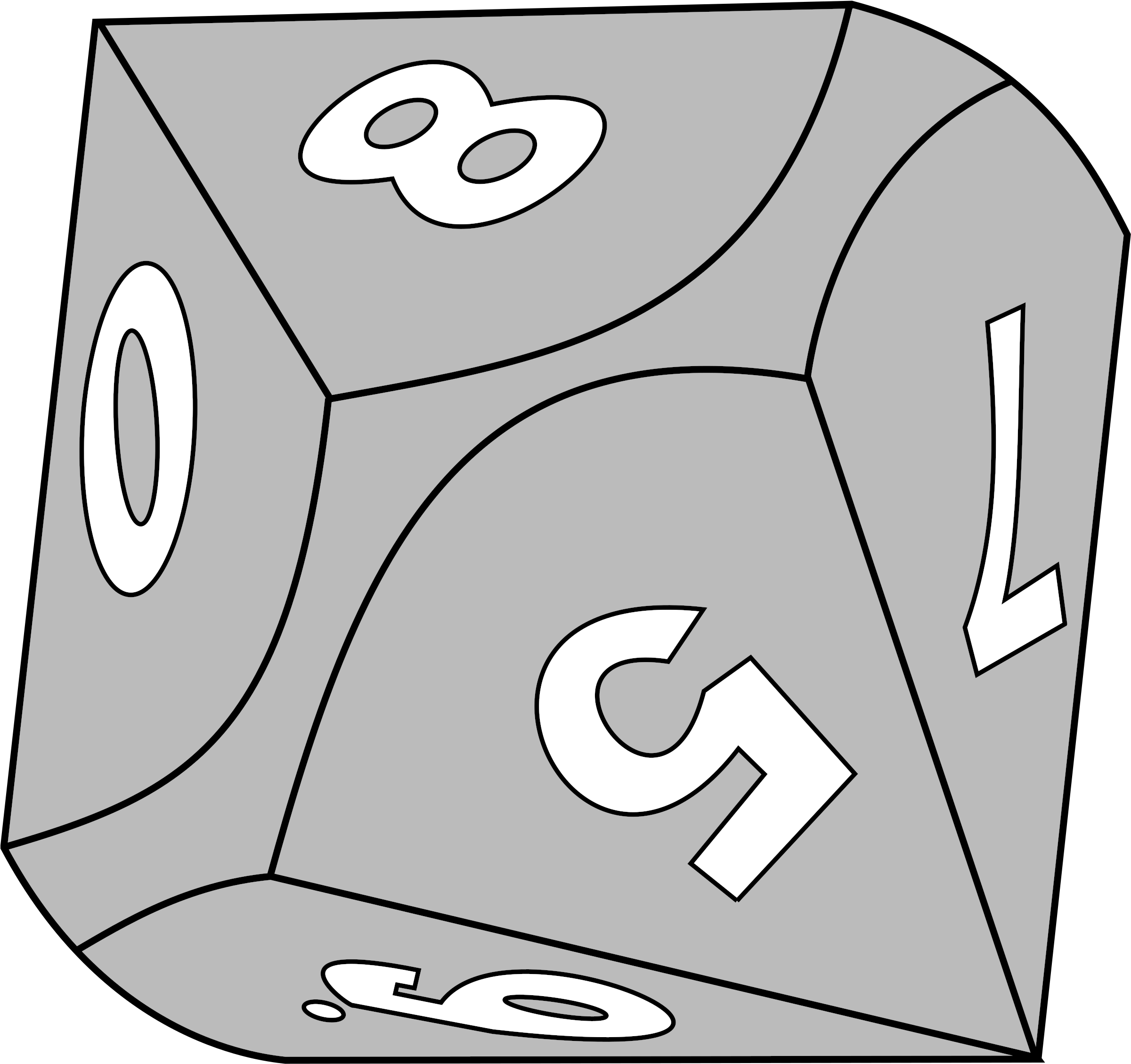 This Free Icons Png Design Of 10-sided Die (2400x2400), Png Download
