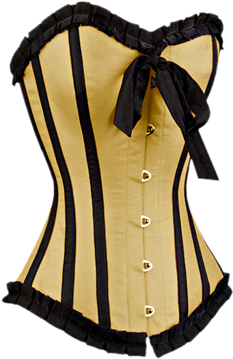 Фото, Автор ✿lili@ ✿ На Яндекс - Black And White Corset (374x550), Png Download