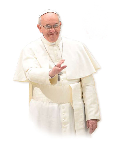 Pope Francis Is The 266th And Current Pope Of The Catholic - Papa Francesco A Palermo (394x500), Png Download
