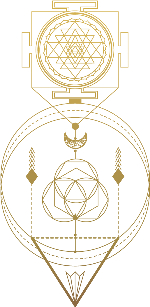 14-gold - Sacred Geometry (600x1200), Png Download