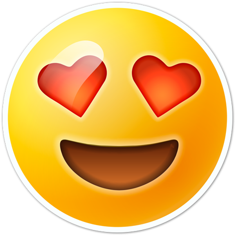 Emoji Heart Eyes Android Iwate Kokyo - Emoji Ojos De Corazon Png (490x490), Png Download