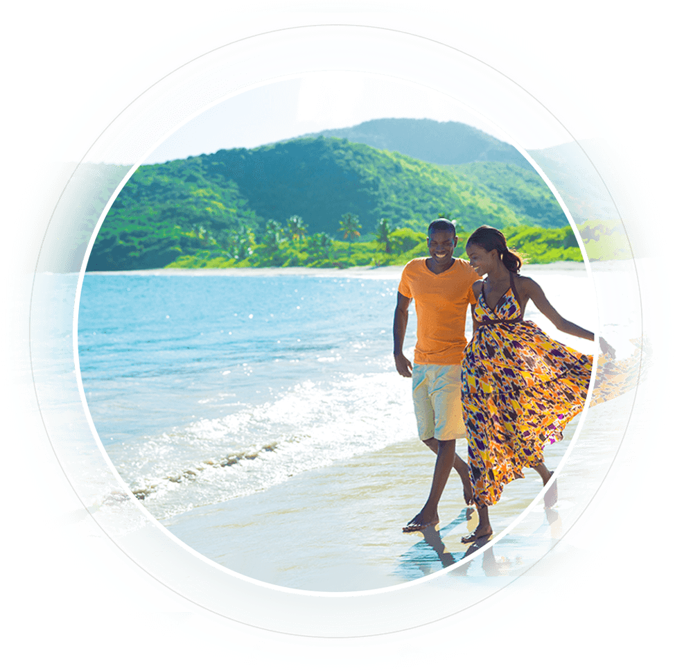 Piople On The Beach - Beach (975x974), Png Download