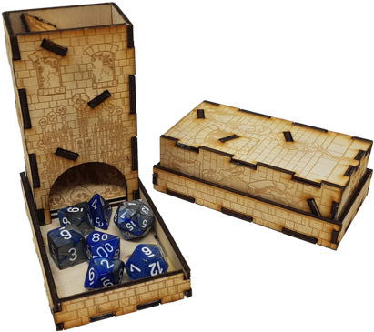 Portable Dice Tower - Dice Tower (479x384), Png Download