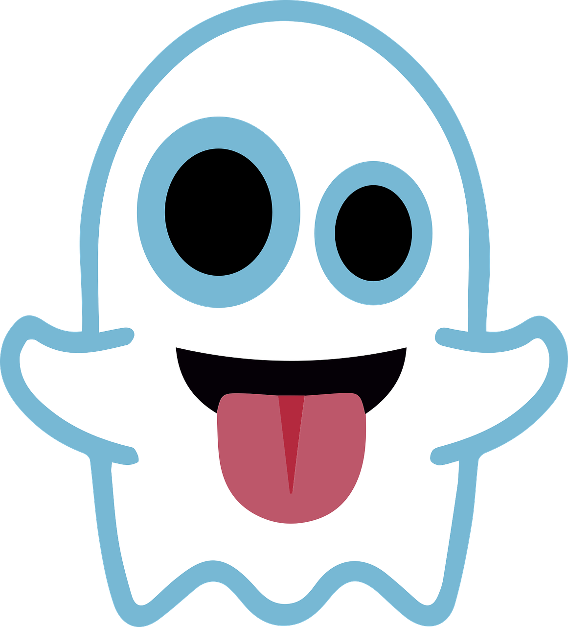 Ghost Emoji Png - Duch Na Halloween (653x720), Png Download