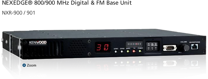Nexedge® 800 Mhz Digital & Fm Base Unit - Repetidor Digital Kenwood Nxr (900x340), Png Download