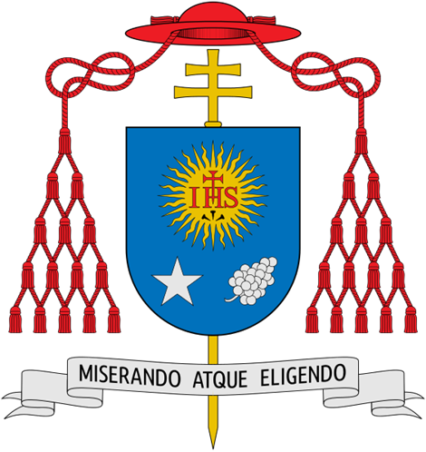 Coat Of Arms Of Cardinal Bergoglio - Aquilino Bocos Merino Cmf (470x498), Png Download
