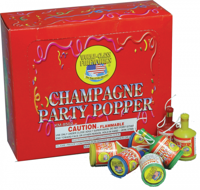 Champagne Party Popper - Party Popper (650x619), Png Download