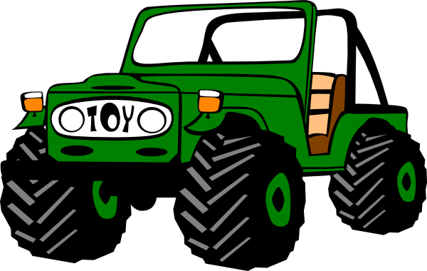 Free Vector Toyota Land Cruiser Clip Art - Jeep Clipart (600x380), Png Download