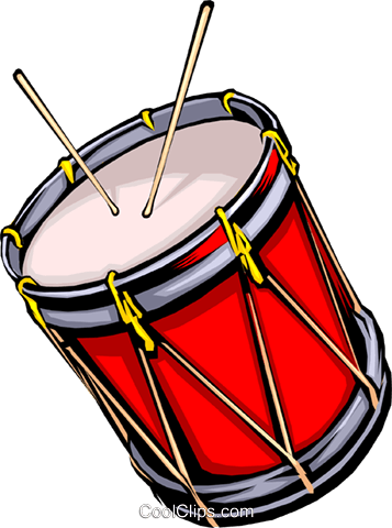 Drum With Drum Sticks - American Revolutionary War Gif (357x480), Png Download
