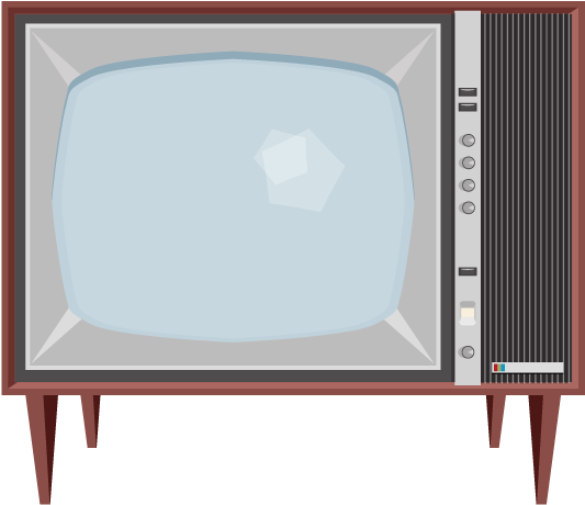 Old-telly@high - Television (536x472), Png Download