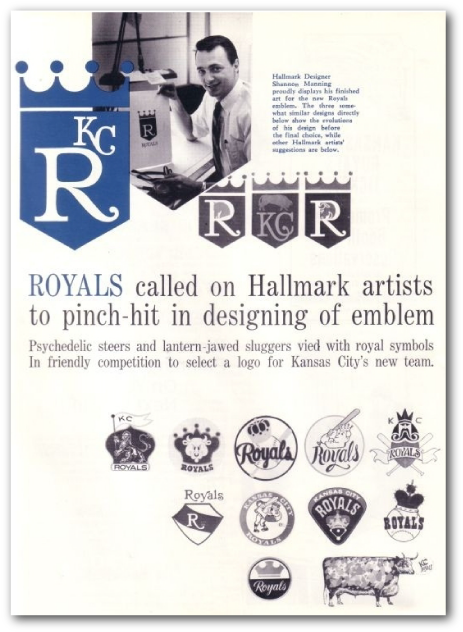 Hallmark Artists Asked To Redesign The Royals Logo - Kansas City Royals Logo History (504x661), Png Download