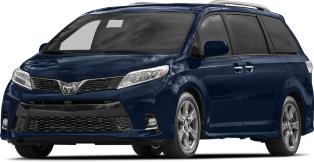 2018 Toyota Sienna Van - Toyota Cars (640x330), Png Download