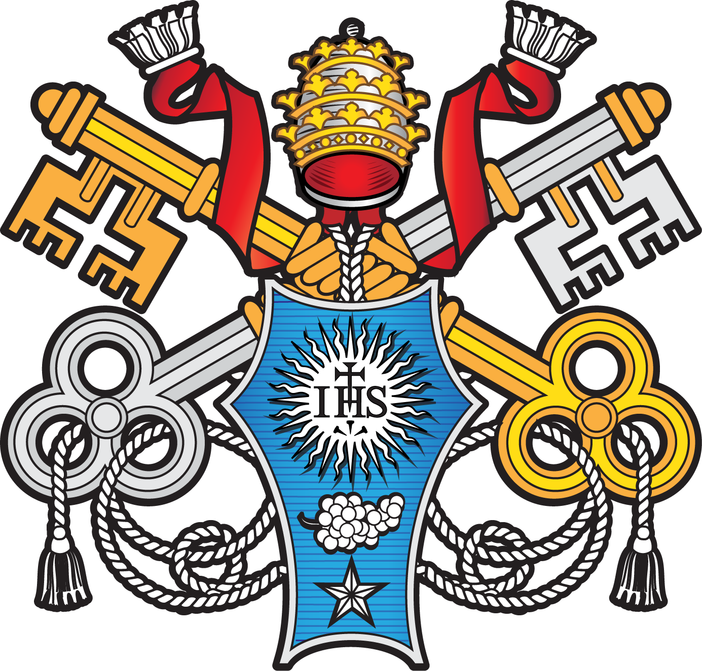 Escudo Papa Francisco - Pope Francis (1385x1325), Png Download