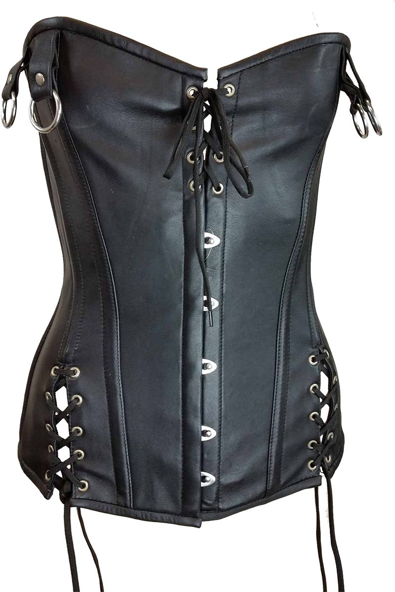 Vc1321 Vance Leather Ladies Laced Top And Sides Corset - Leather Corset (1200x1200), Png Download