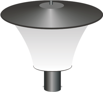 Post Top Lantern - Street Light (800x500), Png Download