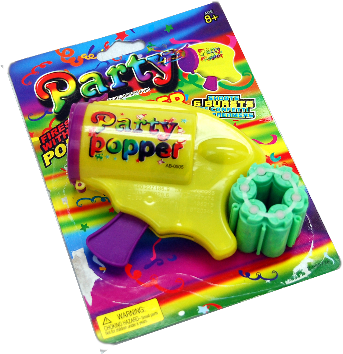 Party Popper Revolver - Blinkee Party Popper Gun (1667x1250), Png Download
