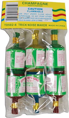 Party Popper 6 Pk - Candy (600x600), Png Download