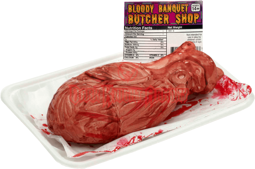 Butcher Shop Heart - Bloody Banquet Butcher Shop Fake Heart - Halloween (848x848), Png Download