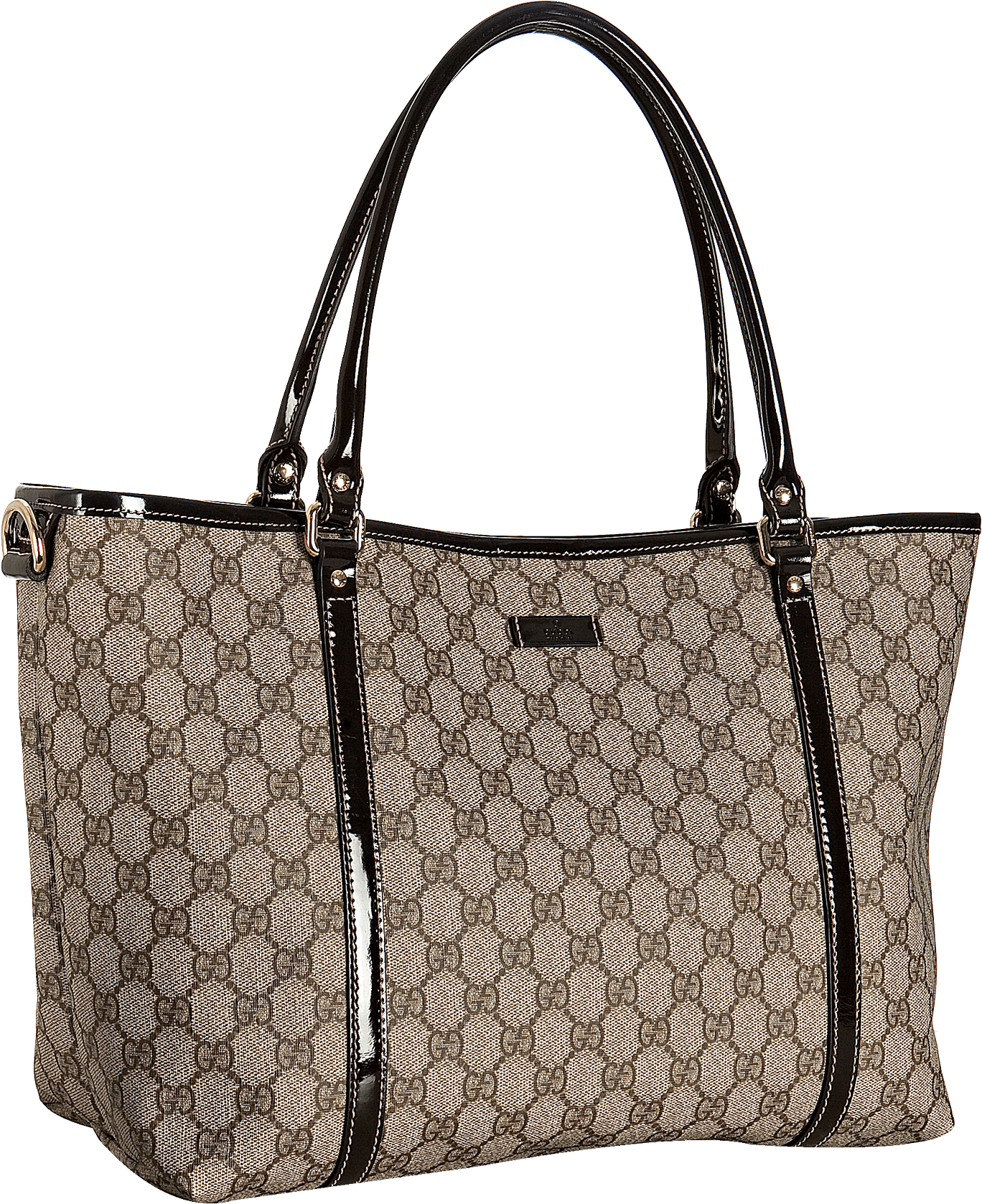 Check Out Gucci Dark Brown Gg Plus Joy Medium Tote - Gucci Saddle Bag (1400x1680), Png Download