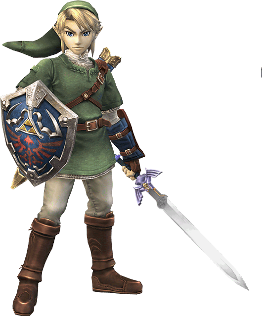Link, With His Triforce Of Courage, Has Once Again - Link Smash Bros (530x639), Png Download