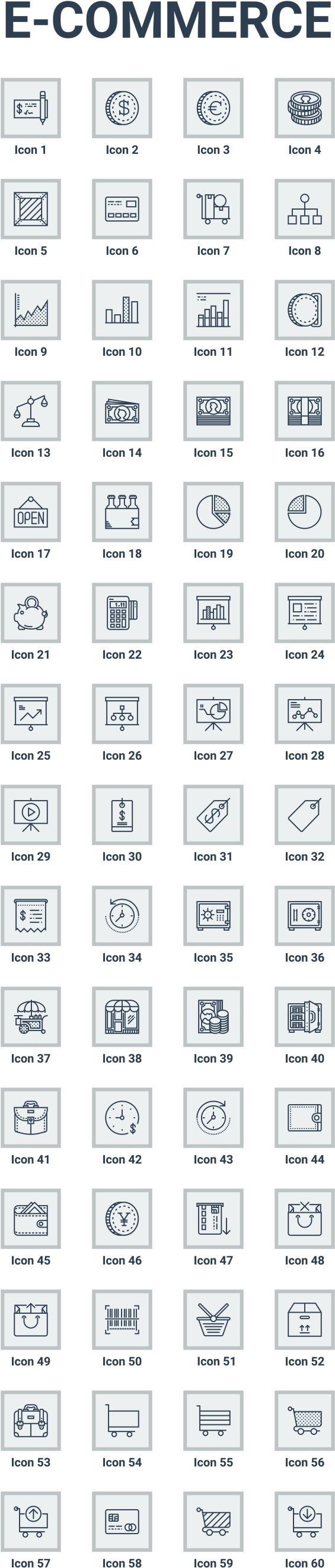 Download List E Shop And E Commerce Icons And Elements - Human Resource (615x2700), Png Download