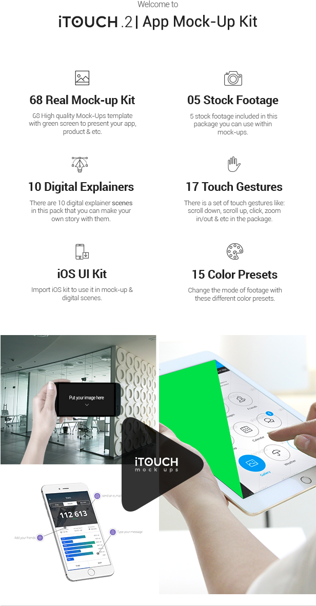 Videohive Itouch 2 - Design (615x1227), Png Download