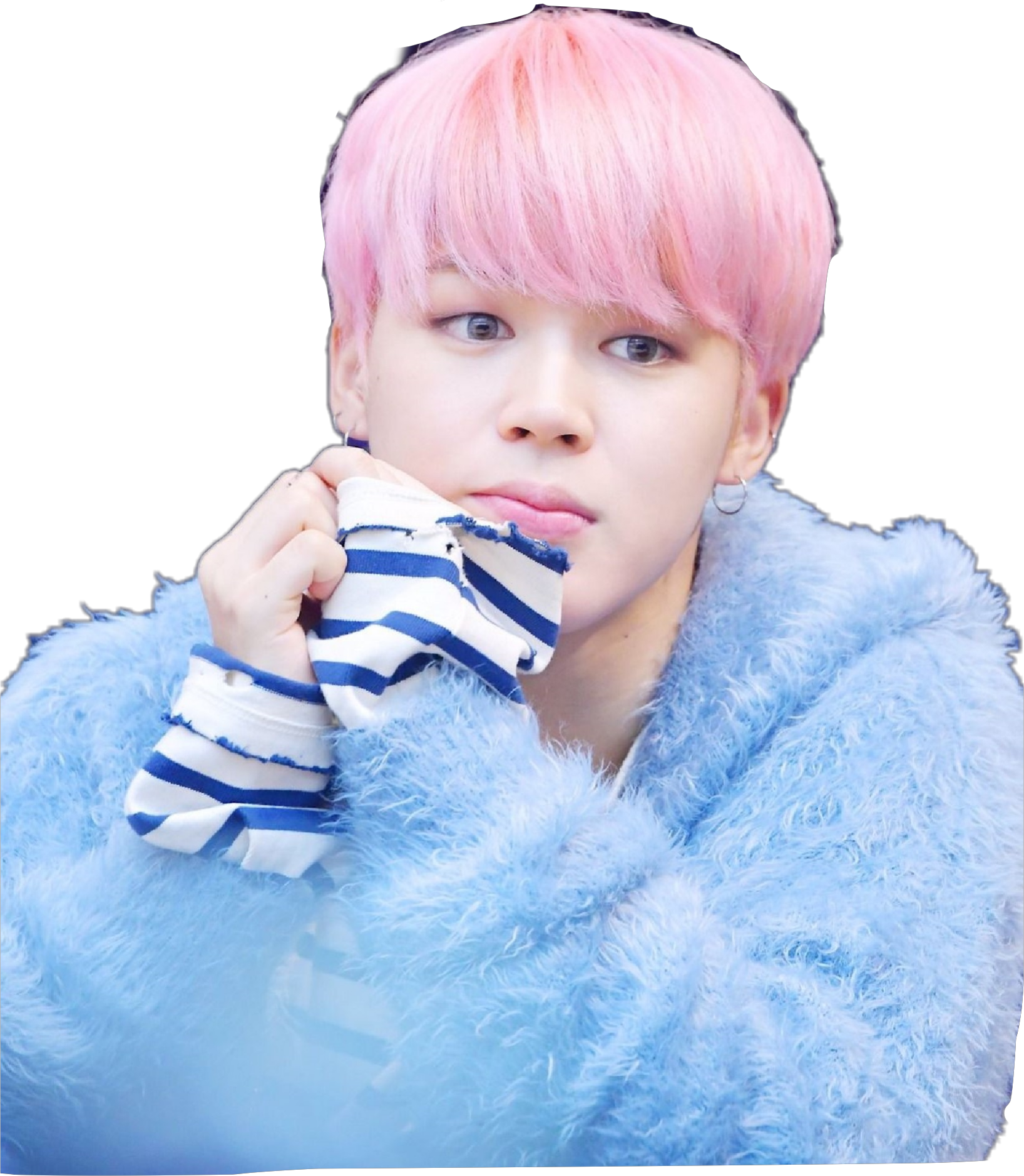 Sticker Freetoedit Jimin Parkjimin Pinkhair Png Bts - Jimin (1636x1878), Png Download