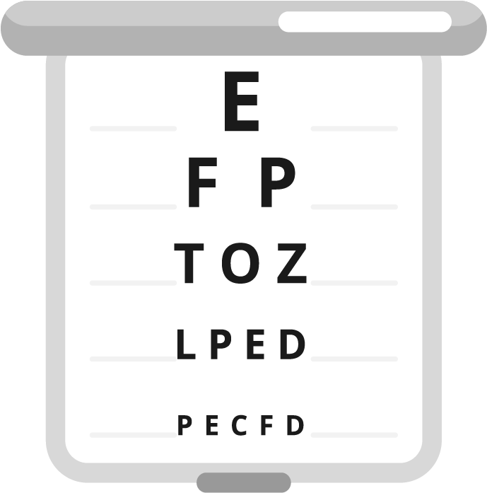 Eye Examination - Visual Acuity (833x833), Png Download