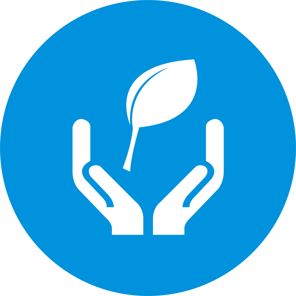 Less - Eco Friendly Png Blue (1000x1000), Png Download