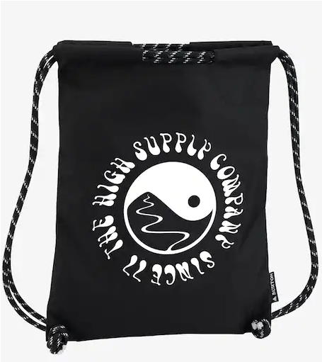 Burton Cinch Bag True Black - Backpack (600x780), Png Download