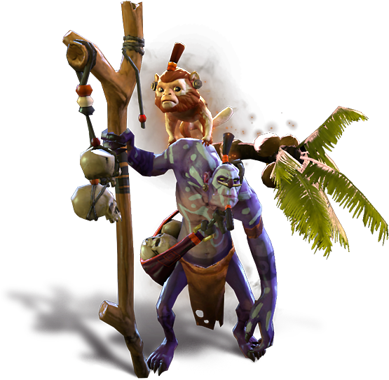 Witch Doctor Dota 2 Monkey (810x630), Png Download