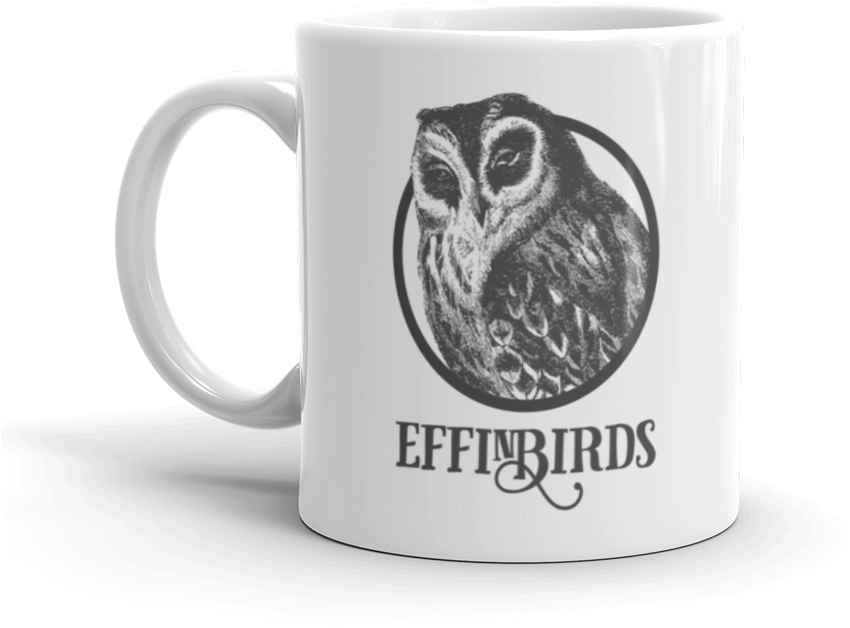 Effin Birds - Michael Steddum Brittany Double Brittany 11oz Coffee (1000x1000), Png Download