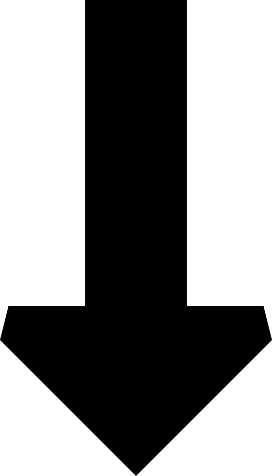 Long Arrow Down Comments (560x980), Png Download