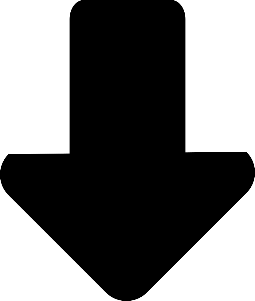 Long Arrow Down (830x980), Png Download