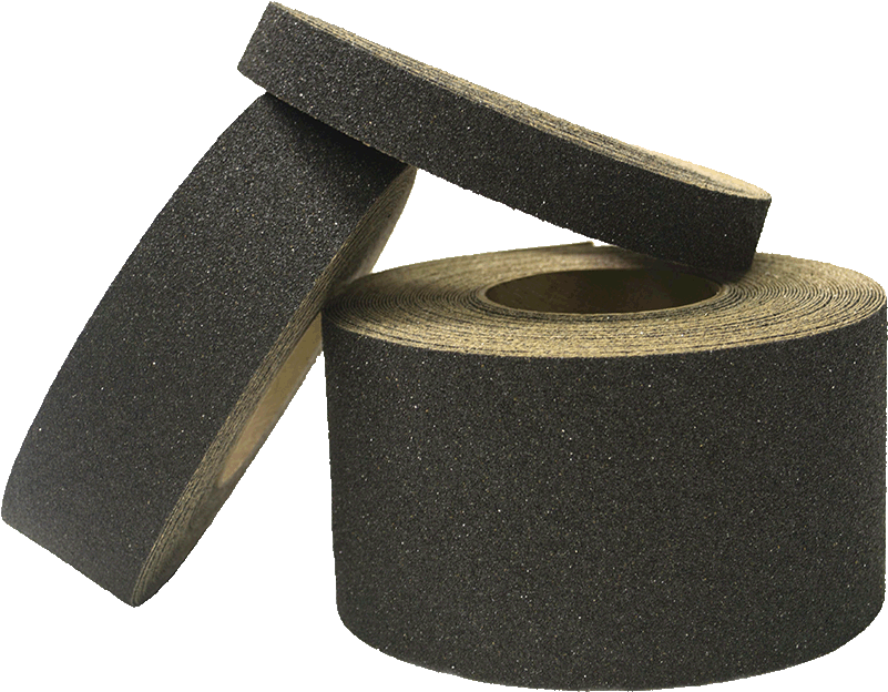 Fiberglass Step Cover Black With Yellow Nosing - Anti Slip Tape 2 (900x695), Png Download