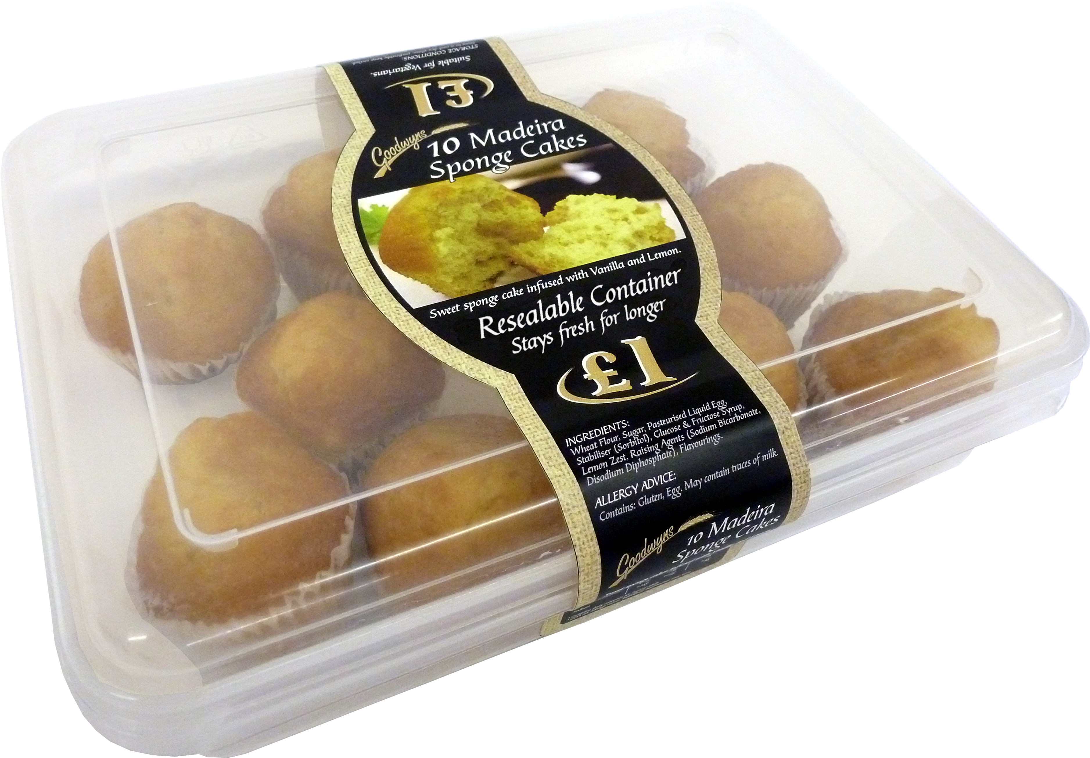 Ck 268 Madeira Sponge - Madeleine (3900x2720), Png Download