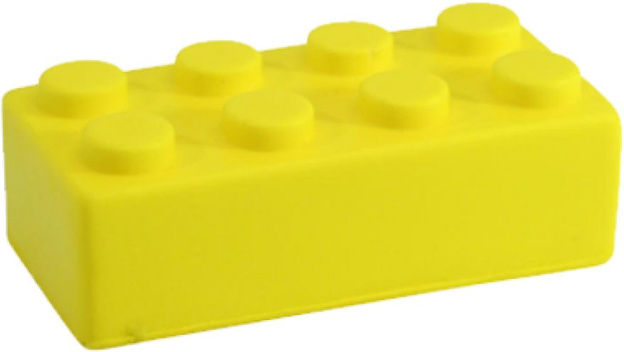 Lego Block Image Yellow (1000x1000), Png Download