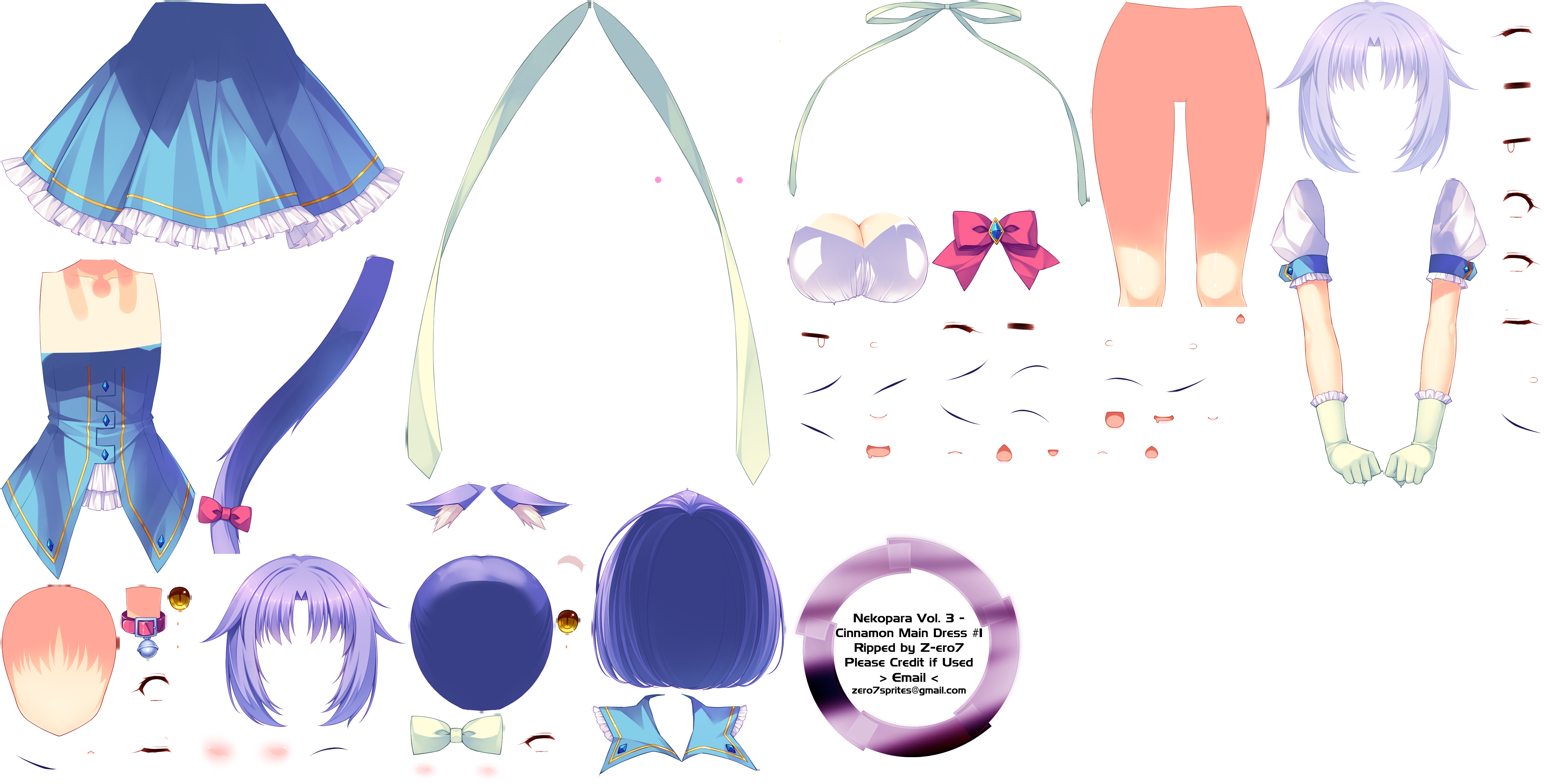 Click For Full Sized Image Cinnamon Main Dress Png - Nekopara (4022x2044), Png Download