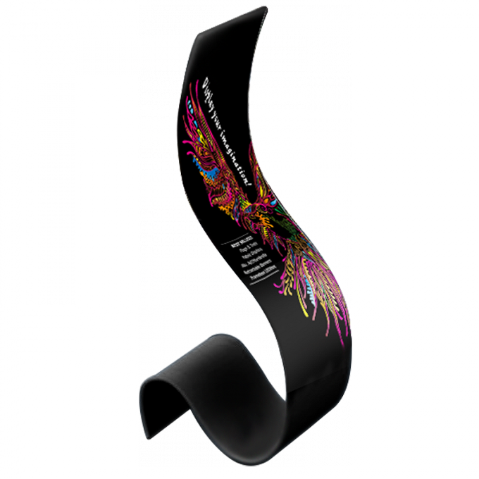 Airport Medusa Tension Fabric Banner Stands With Carrying - Textile (680x680), Png Download