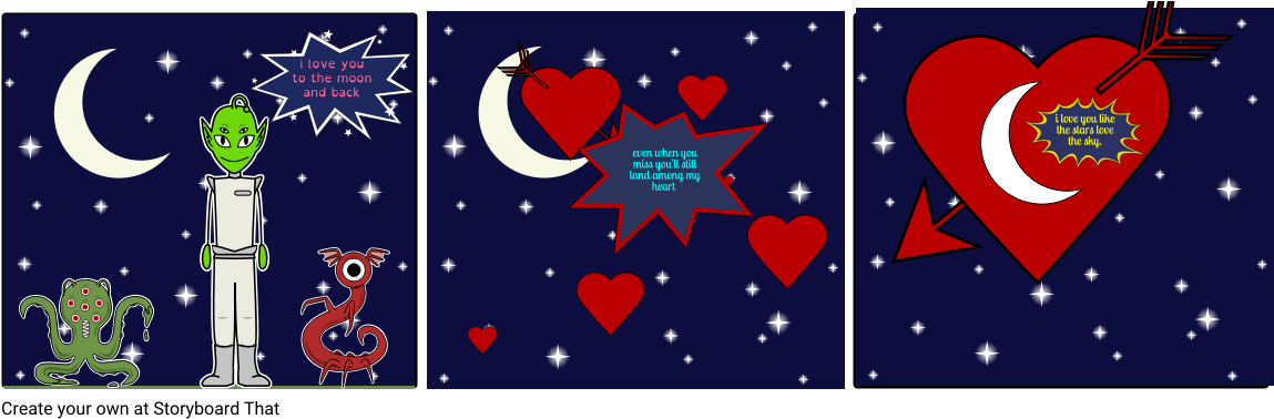 Love Of The Night Sky - Heart (1164x385), Png Download