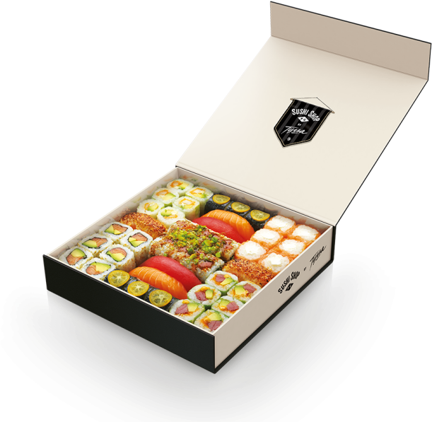 Sushi Shop Football Club Box - Embalagens Para Sushi De Papel (640x640), Png Download