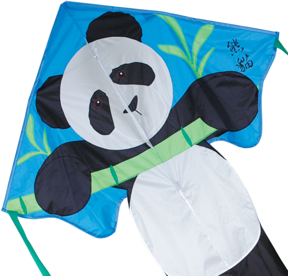 46" Panda Bear Easy Flyer Kite - Premier Kites & Designs Large Easy Flyer Kite - (600x600), Png Download