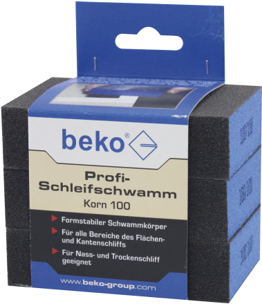 Dimensionally Stable Sponge Body, For All Types Of - Beko Profi-schleifschwamm 20er-set, Korn 100 (480x853), Png Download